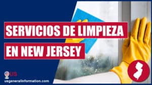 imagen de trabajador de una compañía de servicios de limpieza en new jersey, estados unidos