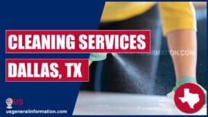 worker of a cleaning service company in dallas, texas