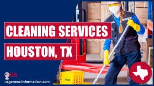women worker in a cleaning service company in houston, texas