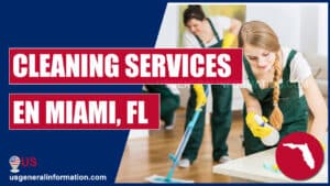 workers of a cleaning services company or contractor in miami, florida