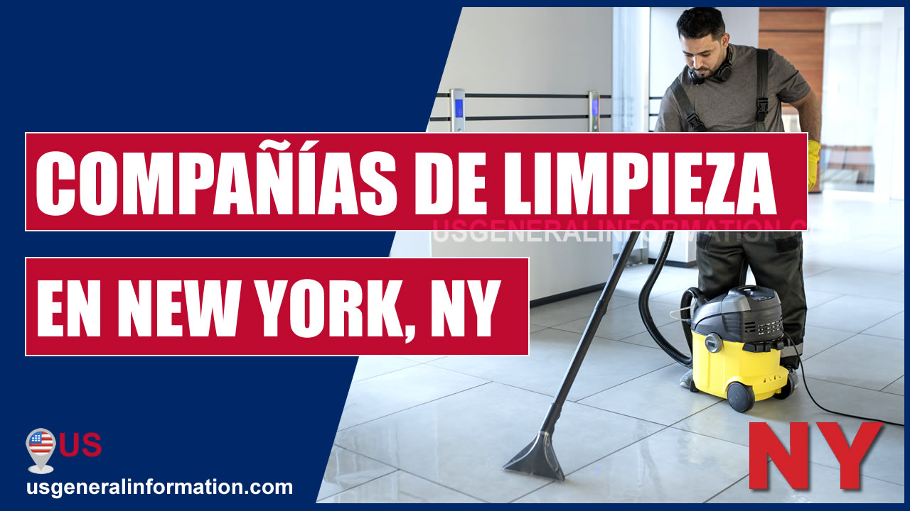 imagen de un trabajador en las compañías y agencias de limpieza en new york en español