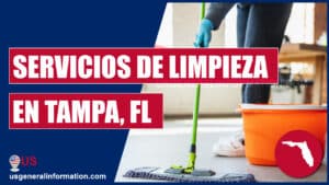 imagen de trabajadora en compañías de servicios de limpieza en tampa, florida, en español